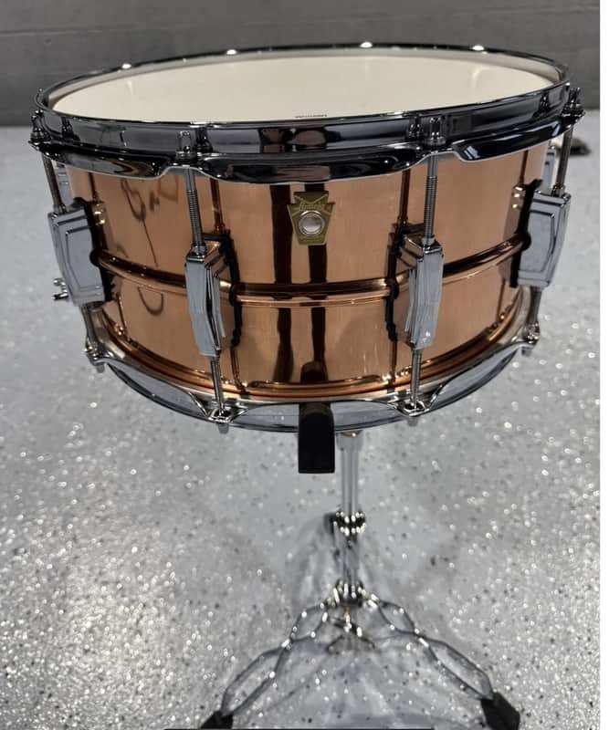 Ludwig LC662 14x6.5 Copperphonic Snare Drum W/ Imperial Lugs image 1