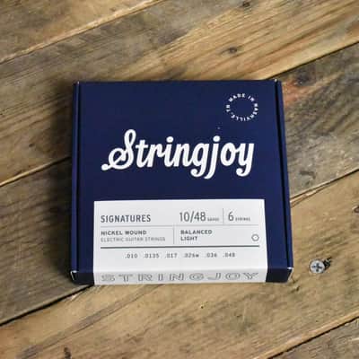 Stringjoy SJ-BAL10 Signatures Nickel Wound Electric Guitar Strings Balanced Light 10-48 image 1