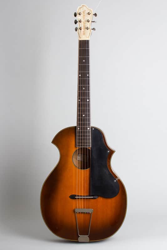 Kay  Kay Kraft Venetian Style B Arch Top Acoustic Guitar (1932), black chipboard case. image 1