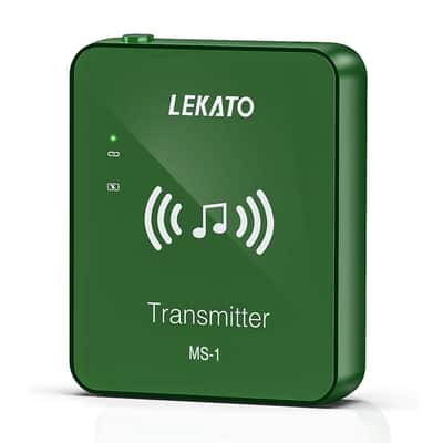 LEKATO Wireless Earphone Monitor 2.4G Guitar Transmitter Receiver System Set image 8