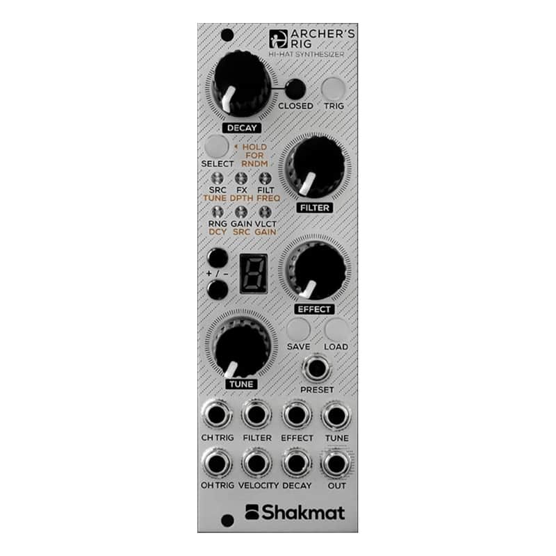 Shakmat Modular Archer's Rig Eurorack Hi-hat & Percussion Module image 1