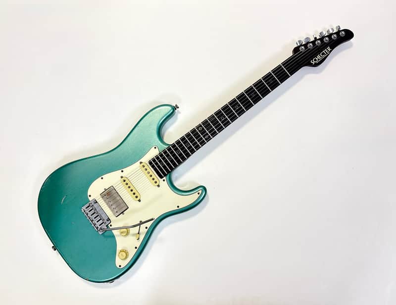 Schecter Nick Johnston Signature Custom Shop 2021 Teal Green Metallic Aged Nitro image 1