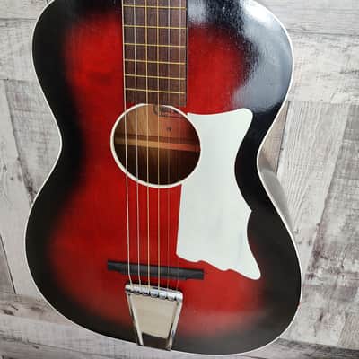 Airline Parlor Size 60's - Red to black burst w/ hardcase image 4