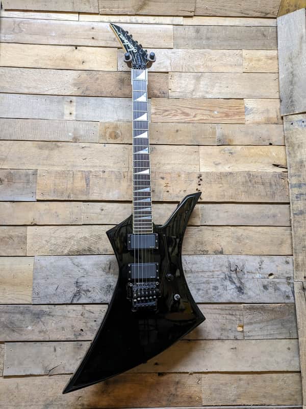 Jackson Kelly Pro XLR MIJ Reverse Headstock Black Guitar w/ EMG's image 1