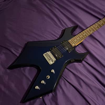 B.C. Rich Platinum Series Warlock 1998 – Transparent Blue (Widow Headstock) – Professionally Set Up – RoadRunner Premium Gig Bag Included image 2