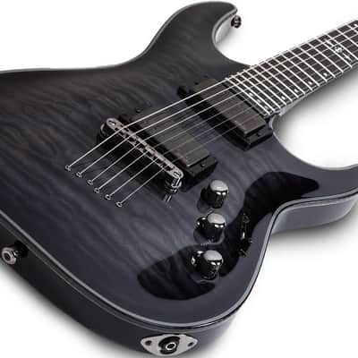 Schecter Hellraiser Hybrid C-1 - Trans Black Burst (TBB) (1922) image 3