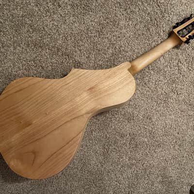 RARE TogaMan GuitarViol bowed guitar thinline acoustic with hard case Baggs pickup incredibow rosin image 2