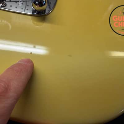 1991 Fender Japan MG69 ’69 Mustang Vintage White MIJ FujiGen Tweed HSC image 12