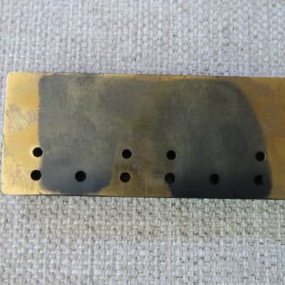 Hipshot A Style 6 String Brass Bridge .708" / 18mm Spacing image 3