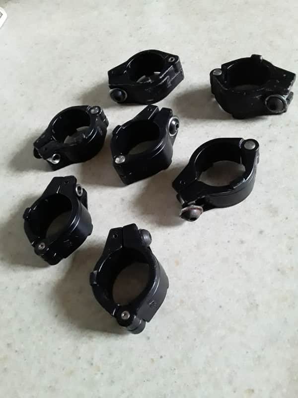 (*Last Set*) Vintage Tama Drum Rack Hinged Memory Locks Clamps Lot #2 - *Very Rare to Find* - Ready to Ship image 1