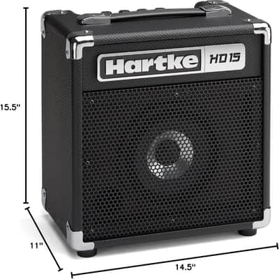 Hartke HD15 Bass Combo Amplifier 1 x 6.5" speaker - 15 Watts - Model # HMHD15 image 2