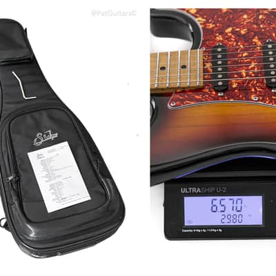 2022 Limited Edition Suhr Classic S Paulownia HSS in 3-Tone Burst 6.5lbs image 6
