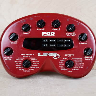Line 6 POD Multi-Effect and Amp Modeler 2000 Red w/ Power Supply image 6