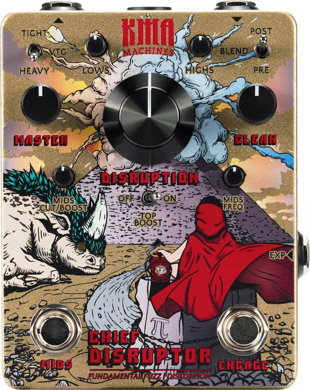 KMA Audio Machines Chief Disrupter Fundamental Fuzz/Distortion - Gold image 1