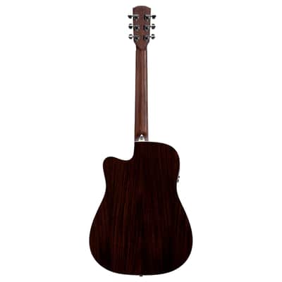 Alvarez Ad70ce_Black Electric Cut A Way Acoustic Guitar Artist Series Solid Sitka Top image 5