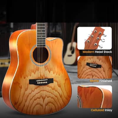 Steel String Acoustic Guitar Kit, 41" Full Size Cutaway w/ Ashtree Top image 3