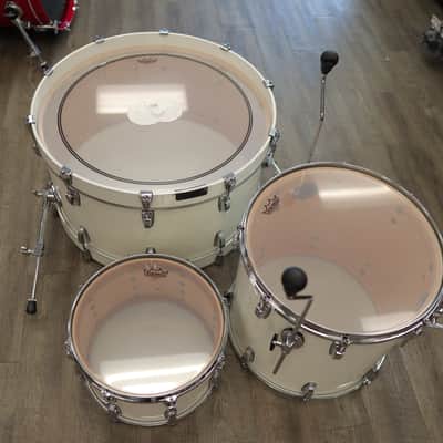 Pre-Owned Custom 90s Ludwig Maple 3-Piece Shell Pack 14/18/26 w/ Re-Rings & Custom Bearing Edges image 12