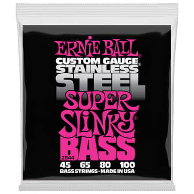 Ernie Ball Super Slinky Stainless Steel Bass 2844 .045-100 image 1