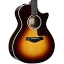 Taylor 412ce-R Grand Concert Acoustic-Electric Guitar (with Case), Tobacco Sunburst, with Hard Case