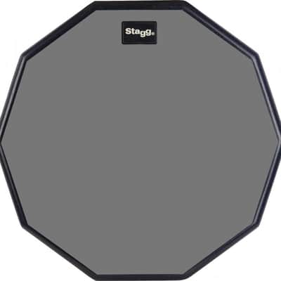 Stagg 12" Drum Rubber Practice Pad With Portable Adjustable Stand image 3