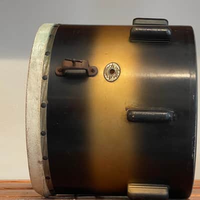 1942 Ludwig & Ludwig Victory 14" Black & Duco Tunable Floor Tom 12x14 image 13