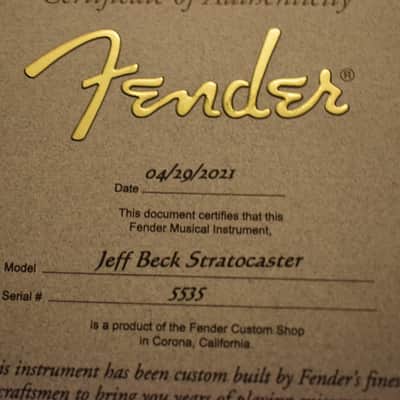 Fender Custom Shop Jeff Beck Signature Stratocaster - 2021 - Surf Green image 4