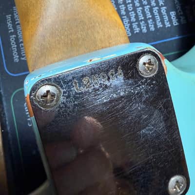 Fender Stratocaster 1964 - Daphne Blue old refin image 4