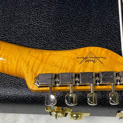 NEW! Fender Custom Shop Flamethrower Telecaster Custom - NOS - Modern Specs - Texas Special Pick-Ups - AAAA Flamed Neck - Black Sparkle - Authorized Dealer - 7.5lbs - G07234 image 13