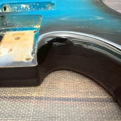 1984 FERNANDES FST-115 HH Stratocaster Type Alder Body Blue Black Sunburst Japan image 12