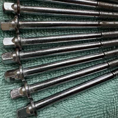 Ludwig Lot of 10 4 1/8” Bass Drum Tension Rods - Chrome image 4