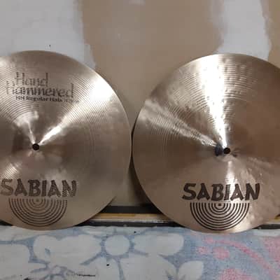 Sabian 14" HH Hand Hammered Regular Hi-Hat Cymbals (Pair) 1992 - 1998 - Natural image 1