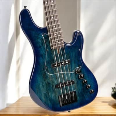 Cort GB-Fusion 4, Blue Burst, 4-String Bass image 1