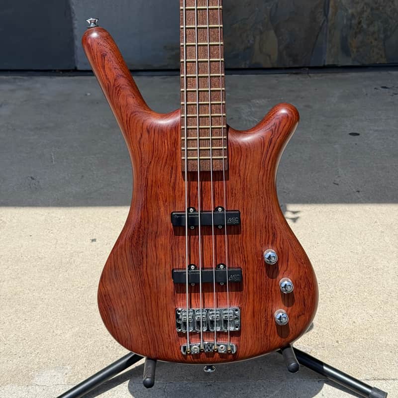 Used Warwick Pro Series Corvette Bubinga 4 Passive 4 String Bass with Gig Bag image 1