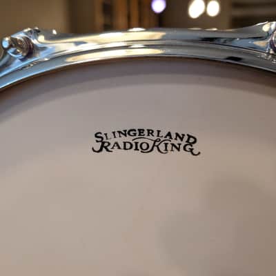 *Very Rare* Slingerland Radio King 4x14" Conway Era - Purple Satin Flame w/ Mini Sound King Snare Lugs image 8