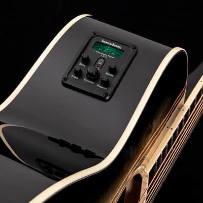 Washburn Deep Forest Burl Grand Auditorium Acoustic/Electric Black Fade image 6