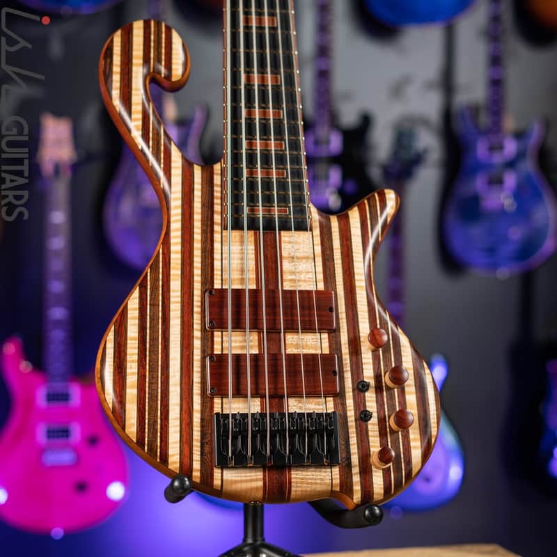Shawn May Custom Rainbow 6-String Short Scale Bass image 1