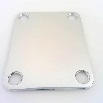True Custom Shop® GOTOH Chrome  Neck Plate for Fender Strat  Tele and Bass Guitars image 2