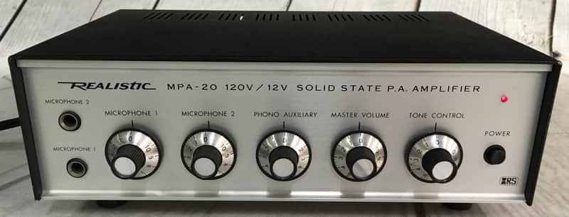 Vintage Realistic MPA-20 Solid State Public Address Amplifier image 1