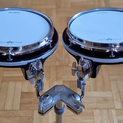 80's 2x Ddrum Pad by Clavia AB, 10 inch, piano black finish vintage image 5
