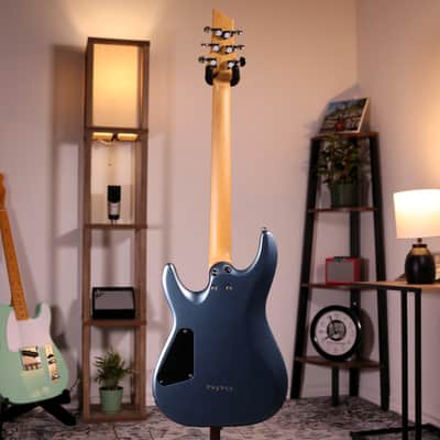 Schecter C-6 Deluxe Electric Guitar - Rosewood Fingerboard, Satin Metallic Light Blue image 9