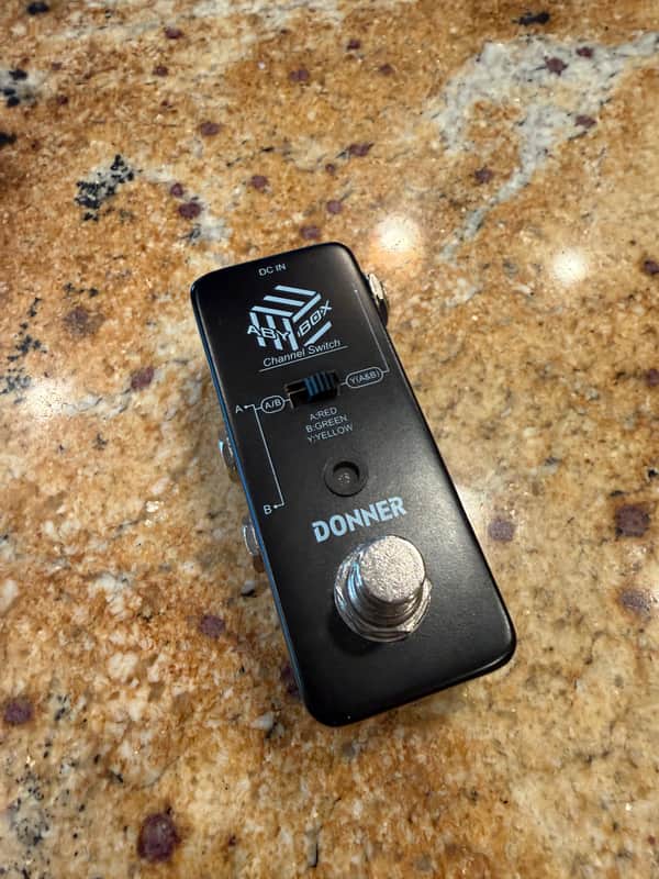 Donner ABY BOX Pedal ABY Line Selector Mini Pedal for Guitar, Bass, Acoustic Black image 1