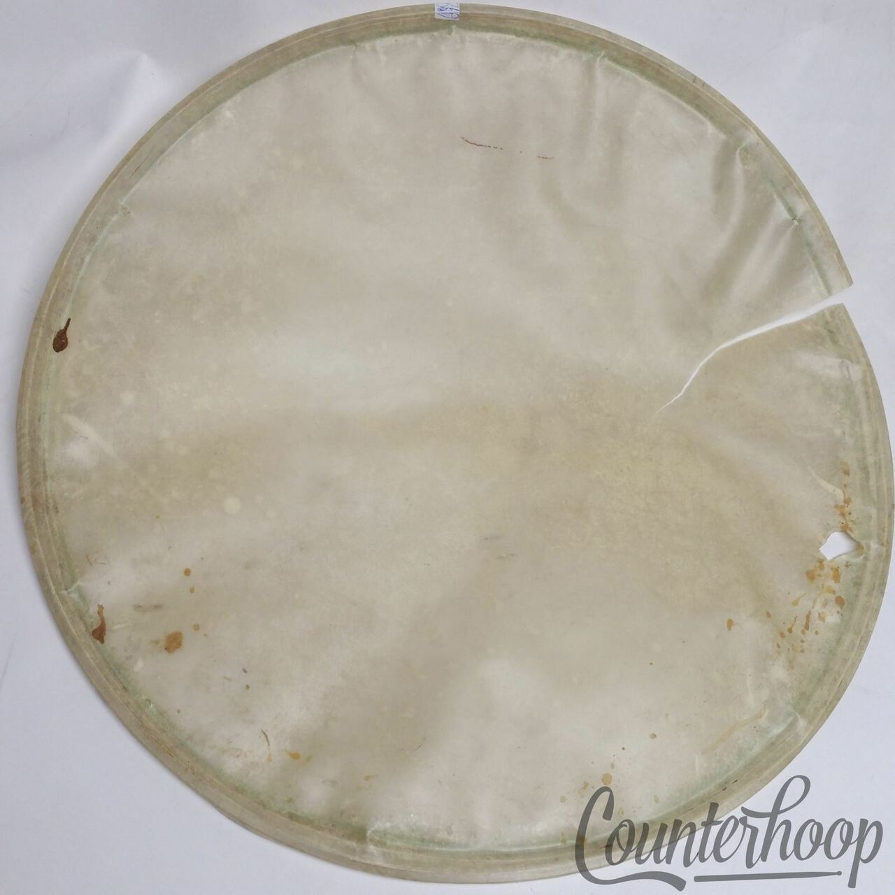 Ludwig 25"/18" Timpani Calf Skin Bass Drum Head Retuck Vintage 30s Resonant USA — main photograph