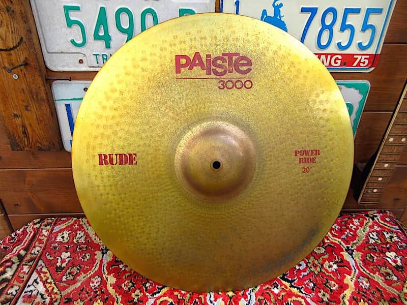 PAISTE 3000 Rude 20” Power Ride, 1989. image 1