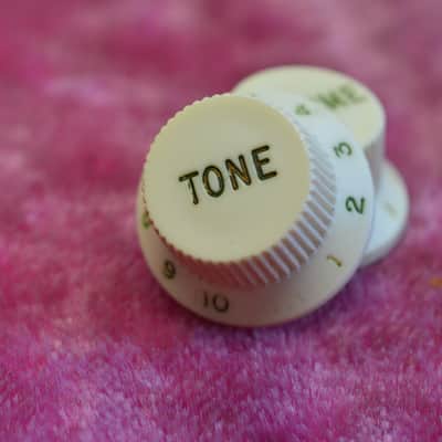 Vintage 1960's Fender Stratocaster Knob Set - Pre-CBS Control Knobs 1963 1964 Volume Tone image 5