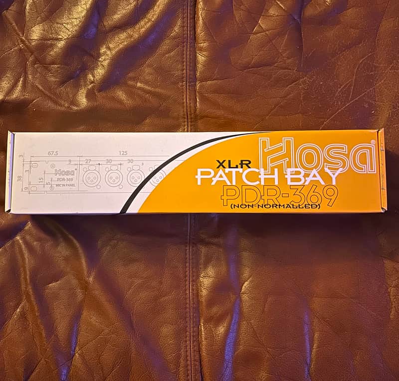 Hosa PDR369 PDR-369 XLR Patch Bay 12 point NEW image 1