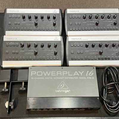 Behringer Powerplay P16M w/ 4 Personal Mixers and P16D Distribution Module and Mounting Hardware image 1