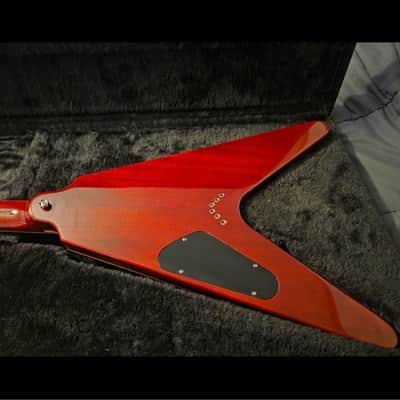 Dean Patents Pending V Custom Shop Reissue 2020 - Trans Cherry Sunburst image 5