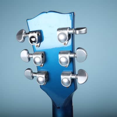 2004 Studio Limited Platinum Sapphire Blue Electric Guitar *Headstock Repair* image 4