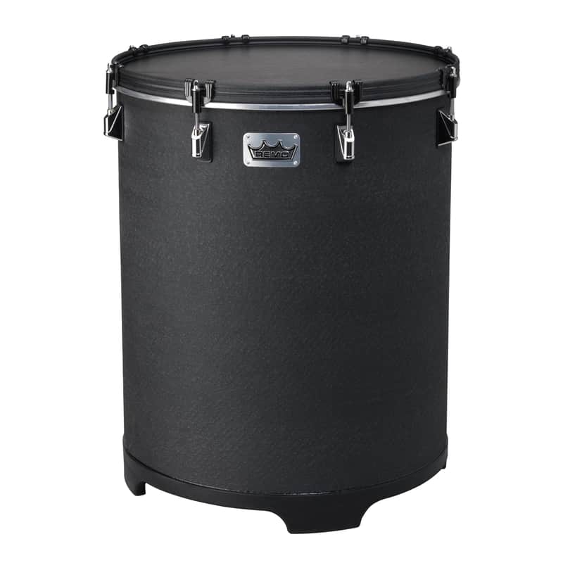 Remo Bahia Bass Drum, 16in Diameter, 21in Height - Black Earth image 1