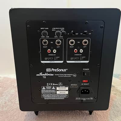 PreSonus Temblor T8 Active Studio Subwoofer 2014 - Present - Black image 2